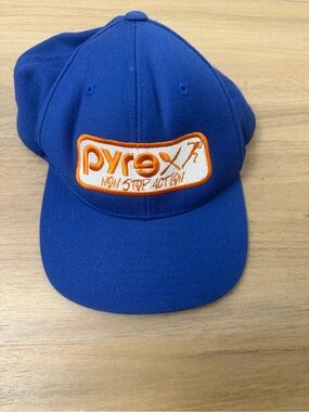 Pyrex Kids Blue Baseball Cap with Orange Logo